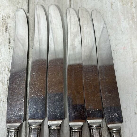 Knives Knife Insico Venture Stainless Steel Flatware Silverware Set of 6 - Picture 7 of 9